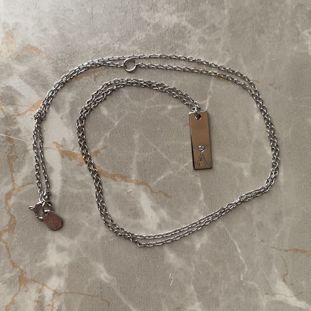 “A” necklace